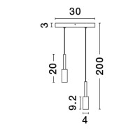 Nova Luce 9010231 Joy LED Pendelleuchte  Weiß 6