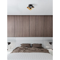 Nova Luce 9555810 Geti E14 Deckenleuchte Schwarz, Gold 2