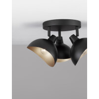 Nova Luce 9555810 Geti E14 Deckenleuchte Schwarz, Gold 3