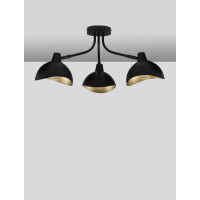 Nova Luce 9555807 Geti E14 Deckenleuchte Schwarz, Gold 3