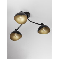 Nova Luce 9555807 Geti E14 Deckenleuchte Schwarz, Gold 4