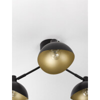Nova Luce 9555807 Geti E14 Deckenleuchte Schwarz, Gold 5