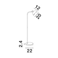 Nova Luce 9555809 Geti E14 Stehlampe Schwarz, Gold 8