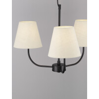 Nova Luce 9036044 Moist E27 Pendelleuchte Schwarz, Beige 2