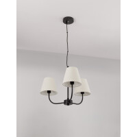 Nova Luce 9036044 Moist E27 Pendelleuchte Schwarz, Beige 3