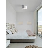 Nova Luce 9555804 Bryson E27 Deckenleuchte Schwarz, Wei&szli
