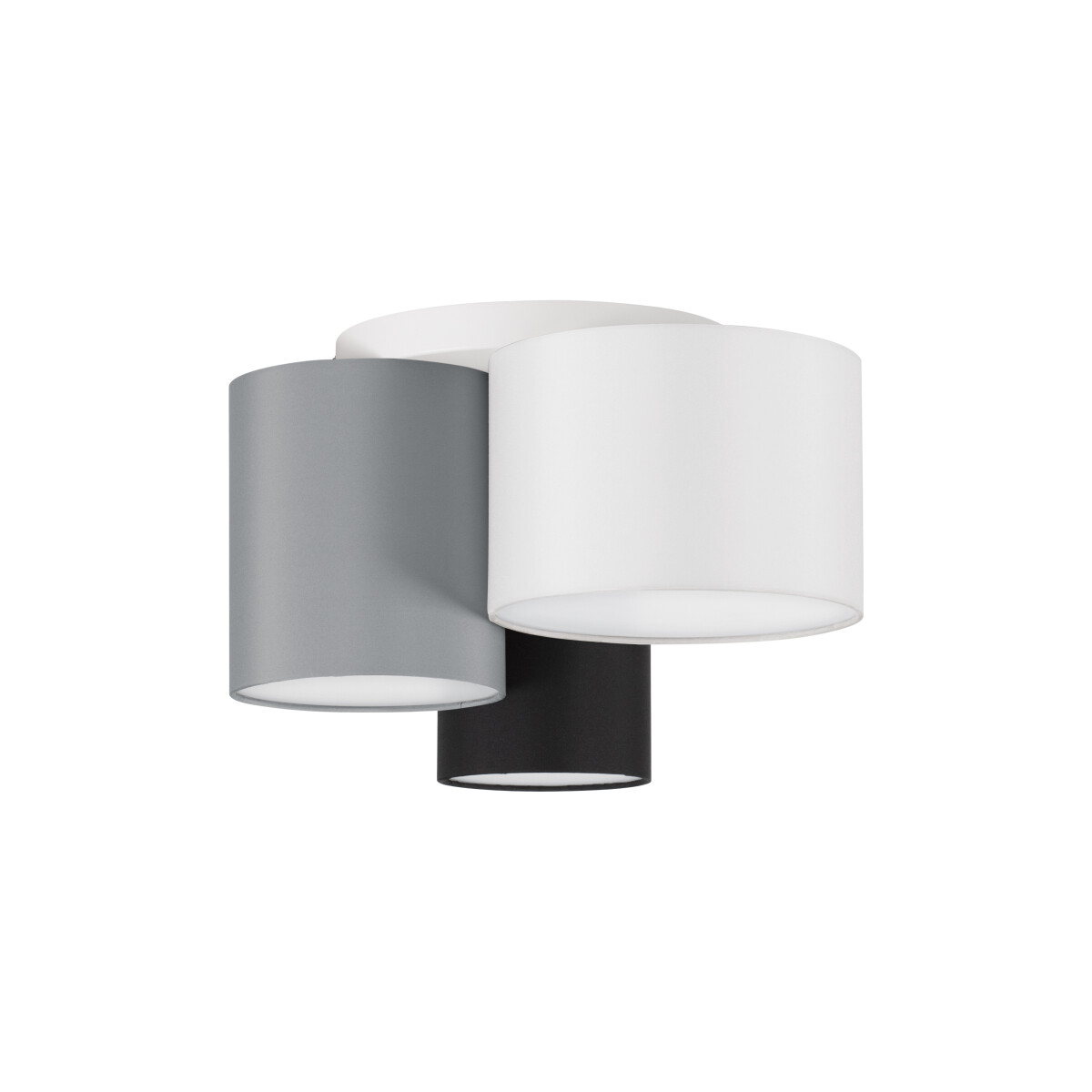 Nova Luce 9555805 Bryson E27 Deckenleuchte Schwarz, Weiß, Grau