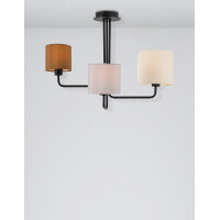 Nova Luce 9151403 Bitonto E27 Pendelleuchte  Schwarz, Grau, 