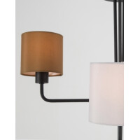 Nova Luce 9151403 Bitonto E27 Pendelleuchte  Schwarz, Grau, 