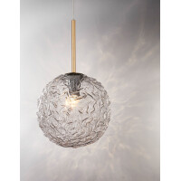 Nova Luce 9260211 Mirano G9 Pendelleuchte Gold, Transparent 