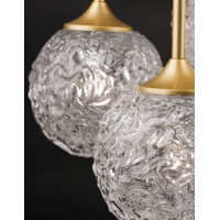 Nova Luce 9160212 Mirano G9 Pendelleuchte Gold, Transparent 
