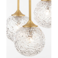 Nova Luce 9160212 Mirano G9 Pendelleuchte Gold, Transparent 