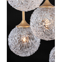 Nova Luce 9260212 Mirano G9 Pendelleuchte Gold, Transparent 