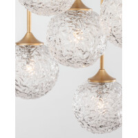 Nova Luce 9260212 Mirano G9 Pendelleuchte Gold, Transparent 