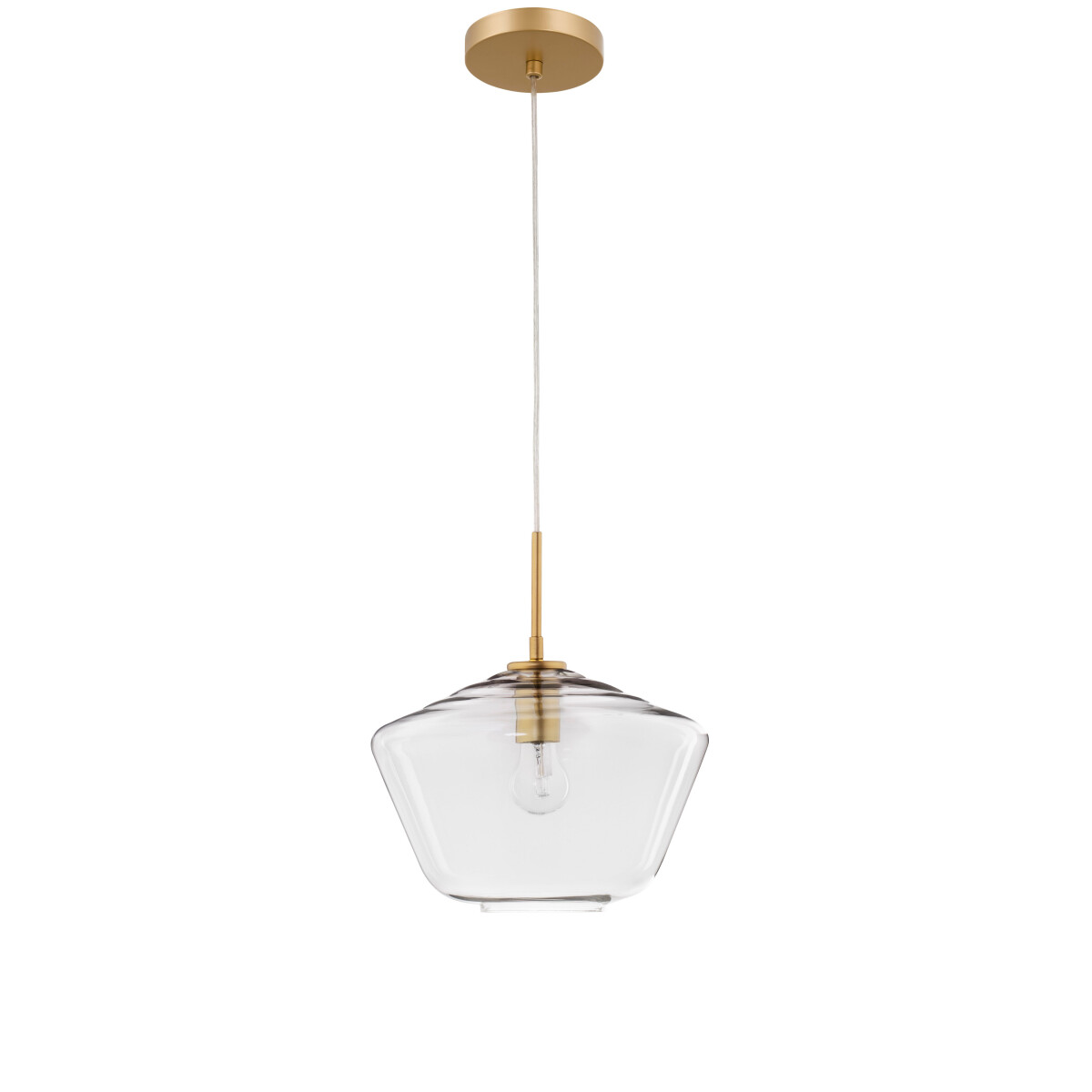Nova Luce 9426733 Prisma E27 Pendelleuchte Gold, Transparent