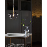 Nova Luce 9426733 Prisma E27 Pendelleuchte Gold, Transparent