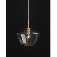 Nova Luce 9426733 Prisma E27 Pendelleuchte Gold, Transparent