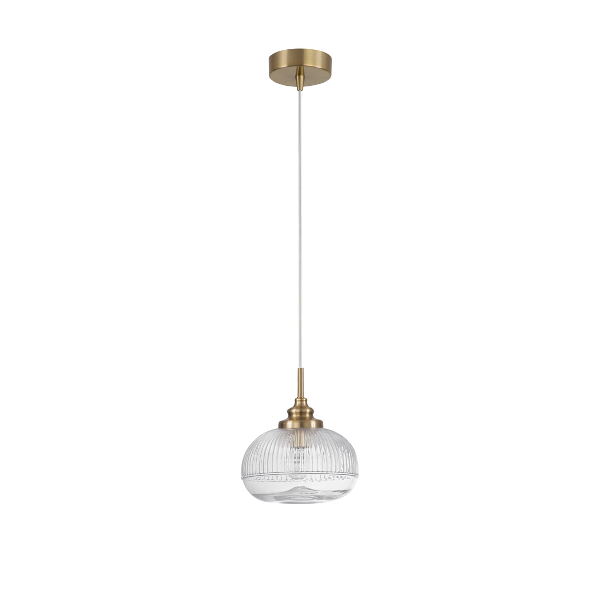 Nova Luce 9738211 Mond E14 Pendelleuchte Gold, Transparent