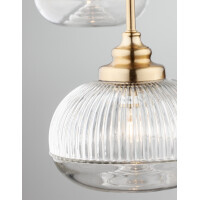 Nova Luce 9731214 Mond E14 Pendelleuchte Gold, Transparent 4