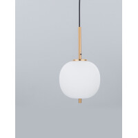 Nova Luce 9624064 Lato E14 Pendelleuchte Gold, Weiß 3