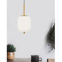 Nova Luce 9624065 Lato E14 Pendelleuchte Gold, Weiß 2