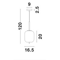 Nova Luce 9624065 Lato E14 Pendelleuchte Gold, Weiß 8