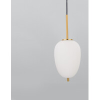 Nova Luce 9624066 Lato E14 Pendelleuchte Gold, Weiß 2