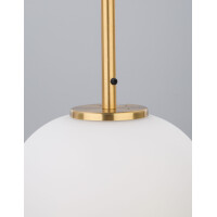 Nova Luce 9624066 Lato E14 Pendelleuchte Gold, Weiß 3