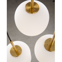 Nova Luce 9624068 Lato E14 Pendelleuchte Gold, Weiß 3