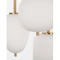 Nova Luce 9624068 Lato E14 Pendelleuchte Gold, Weiß 4