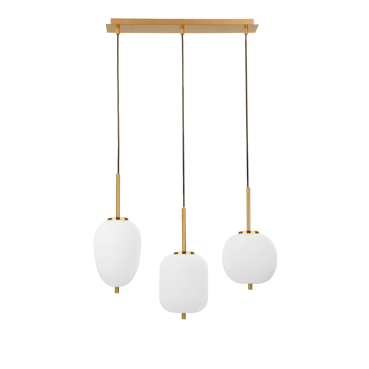 Nova Luce 9624067 Lato E14 Pendelleuchte Gold, Weiß