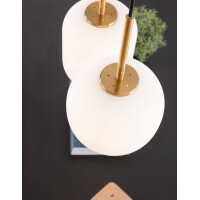 Nova Luce 9624067 Lato E14 Pendelleuchte Gold, Weiß 3