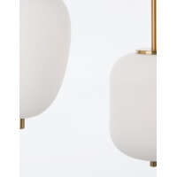 Nova Luce 9624067 Lato E14 Pendelleuchte Gold, Weiß 4