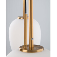 Nova Luce 9624067 Lato E14 Pendelleuchte Gold, Weiß 5