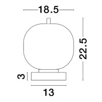 Nova Luce 9624084 Lato E14 Tischleuchte Gold, Weiß 7