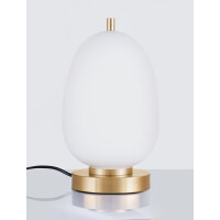Nova Luce 9624088 Lato E14 Tischleuchte Gold, Weiß 3