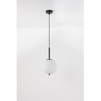 Nova Luce 9624074 Lato E14 Pendelleuchte Schwarz, Weiß