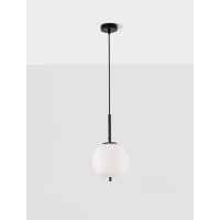 Nova Luce 9624074 Lato E14 Pendelleuchte Schwarz, Weiß