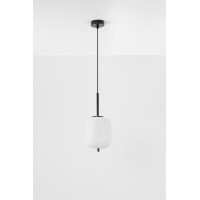 Nova Luce 9624075 Lato E14 Pendelleuchte Schwarz, Weiß