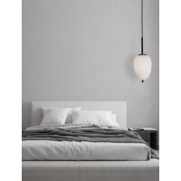 Nova Luce 9624076 Lato E14 Pendelleuchte Schwarz, Weiß