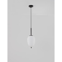 Nova Luce 9624076 Lato E14 Pendelleuchte Schwarz, Weiß