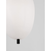 Nova Luce 9624076 Lato E14 Pendelleuchte Schwarz, Weiß