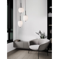 Nova Luce 9624078 Lato E14 Pendelleuchte Schwarz, Weiß