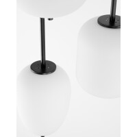 Nova Luce 9624078 Lato E14 Pendelleuchte Schwarz, Weiß