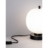 Nova Luce 9624085 Lato E14 Tischleuchte Schwarz, Weiß 