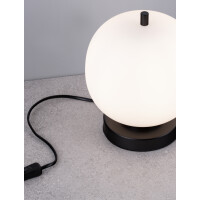 Nova Luce 9624085 Lato E14 Tischleuchte Schwarz, Weiß 