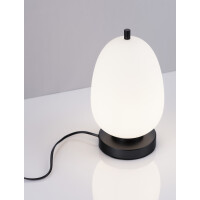 Nova Luce 9624089 Lato E14 Tischleuchte Schwarz, Weiß 