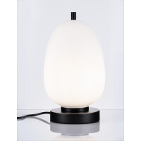 Nova Luce 9624089 Lato E14 Tischleuchte Schwarz, Weiß 