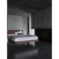 Nova Luce 9624080 Lato E27 Pendelleuchte Gold, Rauchiggrau 2