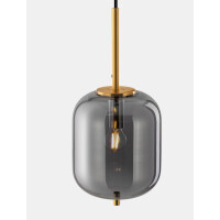 Nova Luce 9624097 Lato E14 Pendelleuchte Gold, Rauchiggrau 6